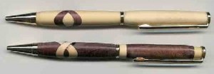 copyright_fred_stifte_ausverleimtenhölzern Stift aus verleimten Hölzern - vom Drechsler "Fred"